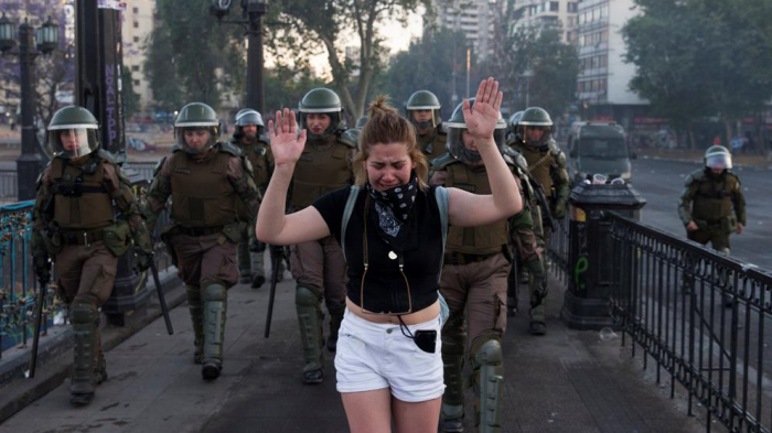 Marea de protestas en las calles de Chile