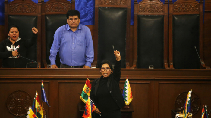 Legisladora del partido de Evo Morales es elegida presidenta del Senado