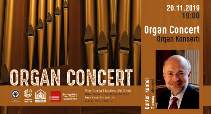 Gunter Kennel to present organ concert in Baku