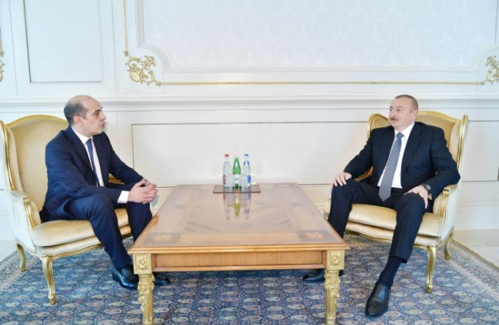   Präsident Ilham Aliyev erhält Beglaubigungsschreiben des ankommenden jordanischen Botschafters  