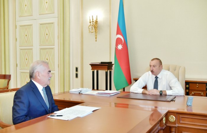  President Ilham Aliyev receives chairman of Supreme Assembly of Nakhchivan Autonomous Republic