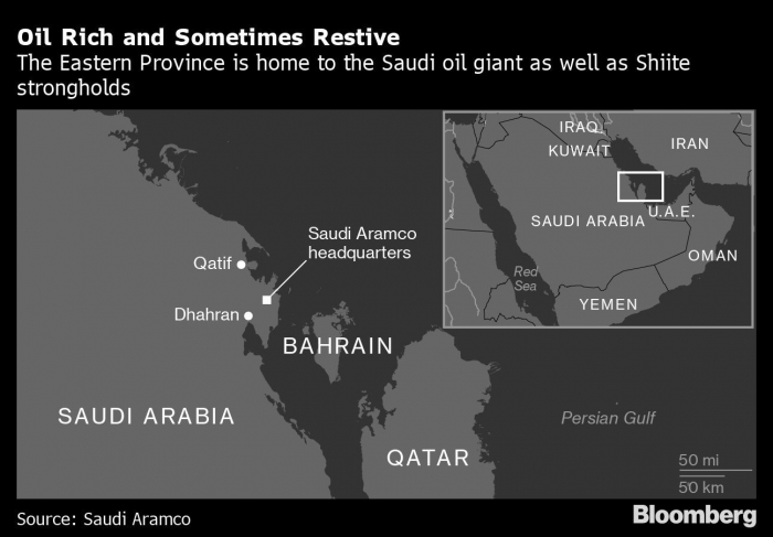   Saudi Arabia’s oil heartland is calm  