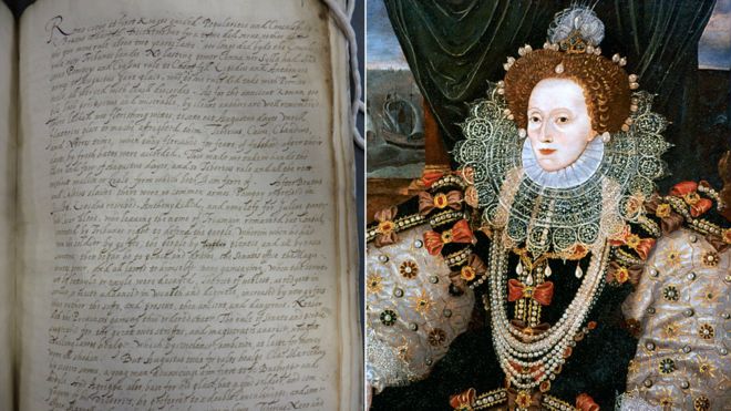 Elizabeth I revealed as secret scribe of historic manuscript