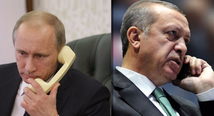 Ərdoğanla Putin telefonla danışıblar