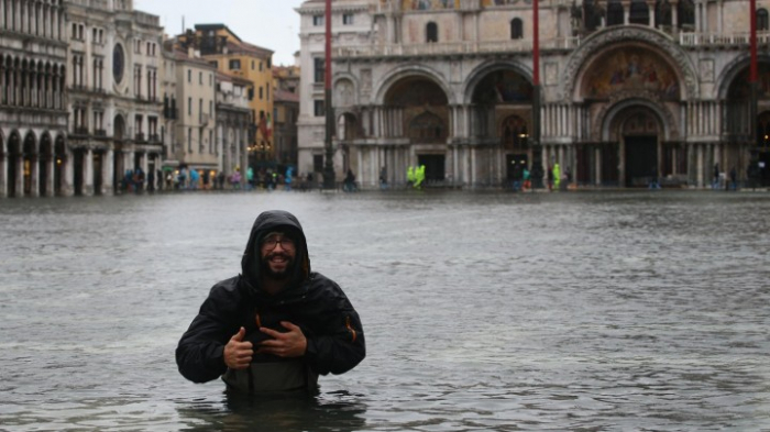 Rekord-Hochwasser in Venedig