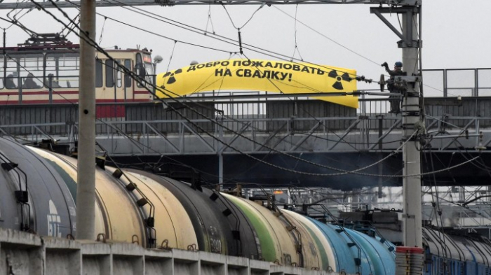   Proteste gegen deutschen Atommüll  