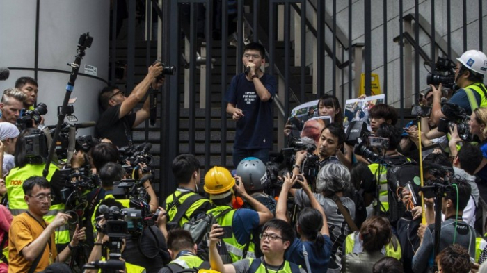 Aktivist Joshua Wong für gewaltlose Proteste