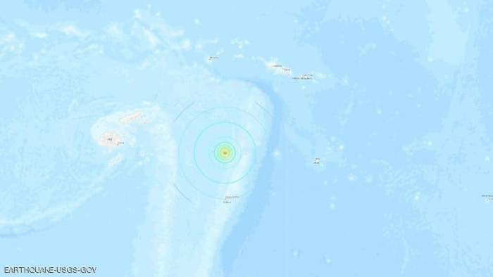 زلزالان قويان يضربان جزيرة في المحيط الهادي