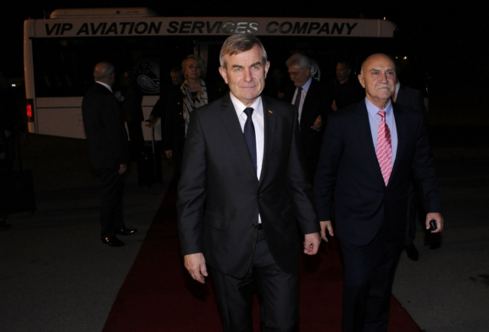   رئيس مجلس إدارة ليتوانيا يصل إلى أذربيجان  