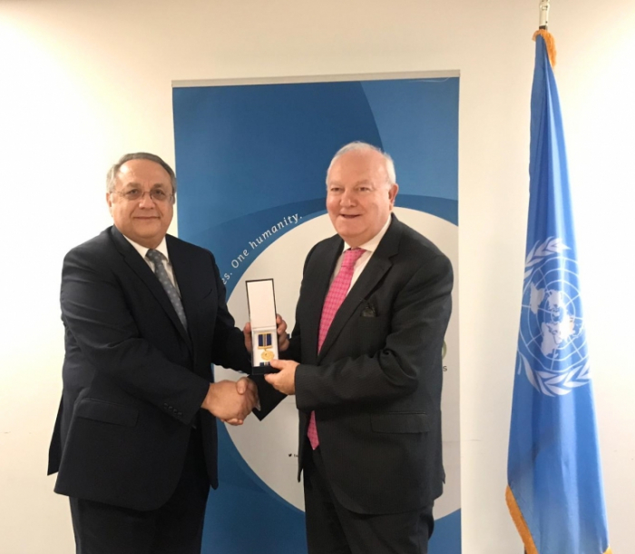   UNAOC High Representative awarded with medal of 100th anniversary of diplomatic service of Azerbaijan  