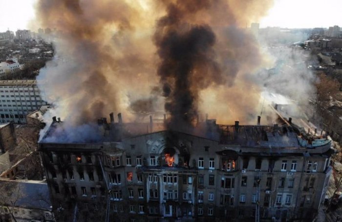 1 dead, 29 hospitalized in central Odesa college fire