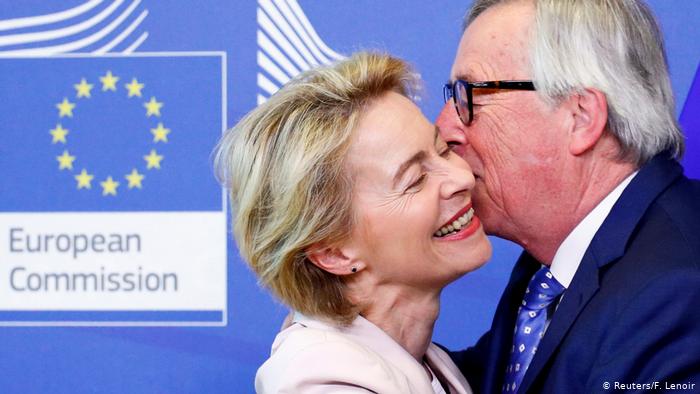   European Commission President Juncker hands over to Ursula von der Leyen-   NO COMMENT    