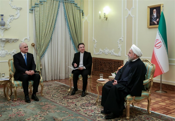 Iran seriously pursuing joint Caspian projects with Azerbaijan- Rouhani 
