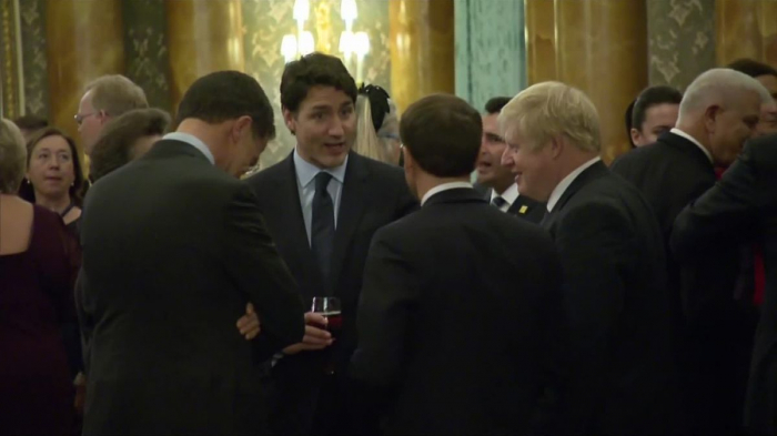 Footage appears to show world leaders joking about Trump at Nato summit