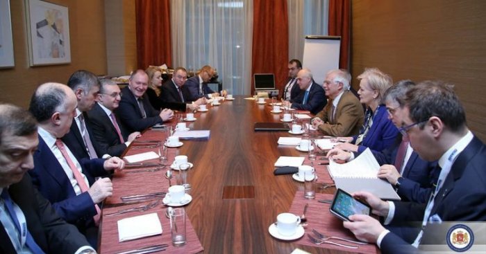 Azerbaijani FM Elmar Mammadyarov meets Josep Borrell in Slovakia