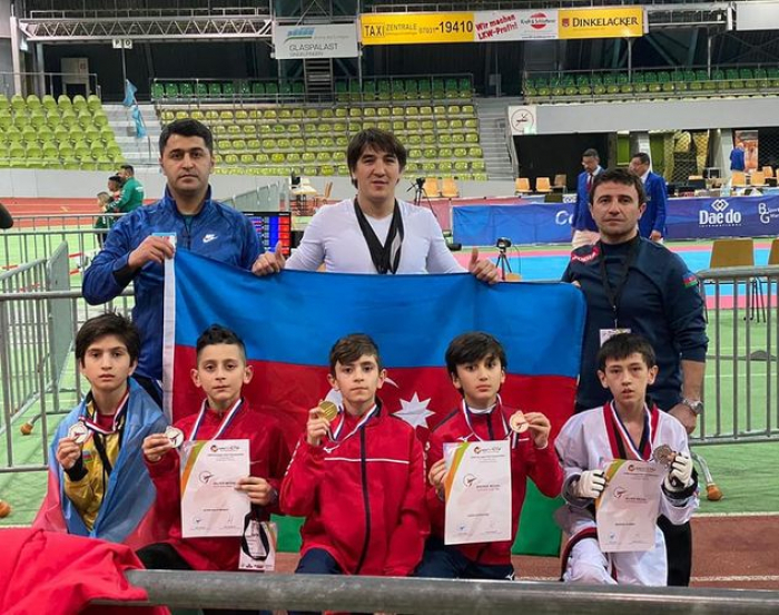 Azərbaycan taekvondoçuları Almaniyada 7 medal qazanıb