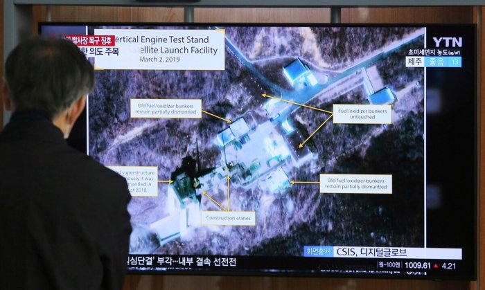 Satellite images show N.Korea tried out rocket engine in 