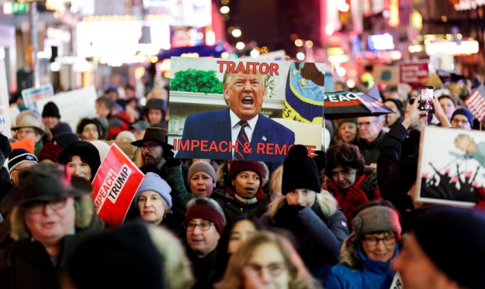 Miles de personas piden impeachment de Trump en Nueva York