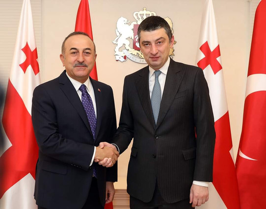   Primer ministro georgiano discute el proyecto de BTK con Mevlüt Çavuşoğlu  