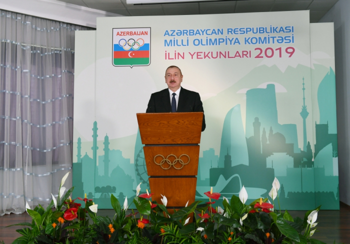   Le président Ilham Aliyev prend part à la cérémonie consacrée au bilan sportif de l’année 2019  