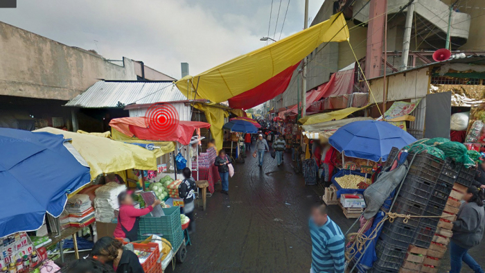 Se declara un fuerte incendio en un mercado de la Ciudad de México