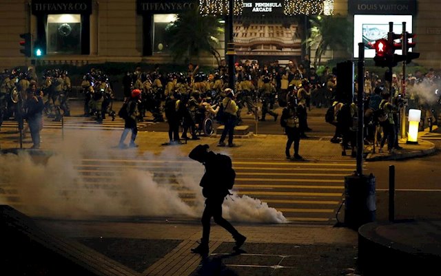 Al menos 23 manifestantes han sido detenidos en Hong Kong durante las últimas protestas el día de Navidad