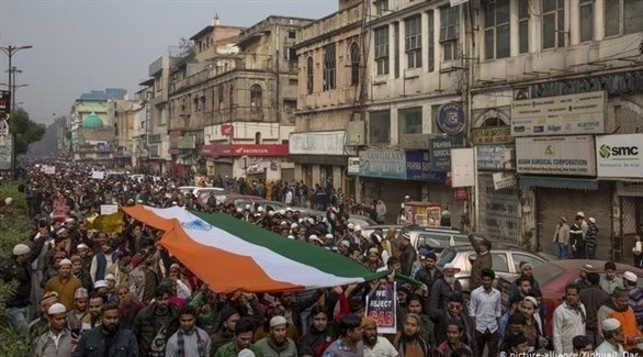 المعارضة الهندية تتظاهر ضد قانون الجنسية