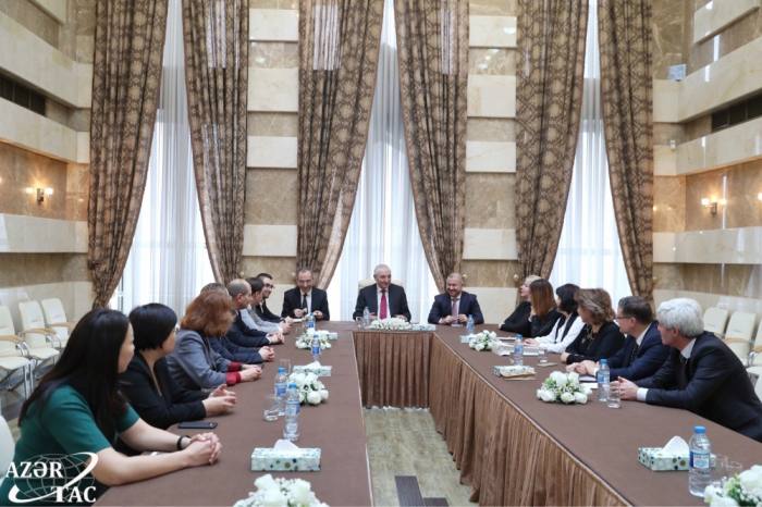   Presidente de la Comisión Electoral Central de Azerbaiyán se reunió con las delegaciones de la CEC de varios países extranjeros  
