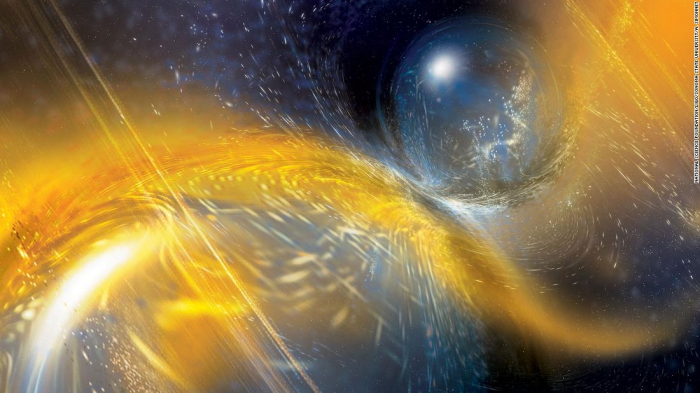 Astronomers detect gravitational waves created by massive neutron star collision