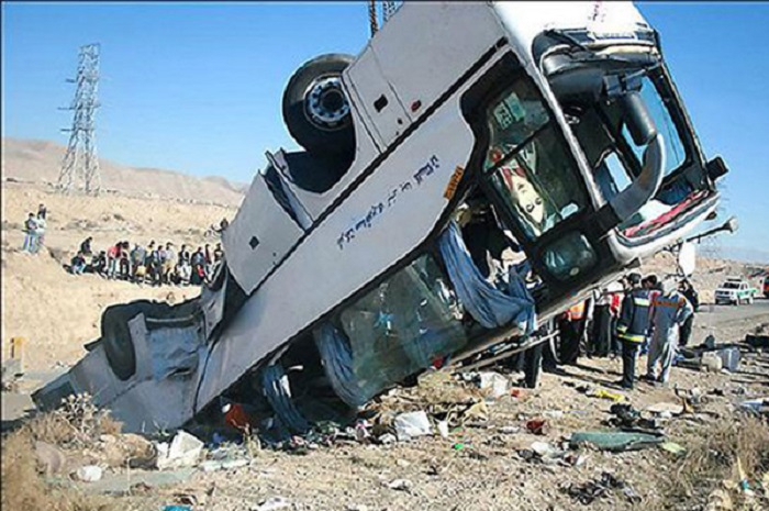     20 killed, over dozen wounded   in bus accident in northern Iran  