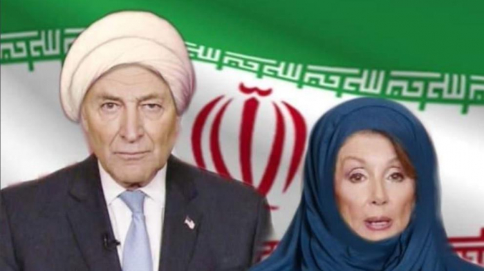   Donald Trump retuitea un montaje de Nancy Pelosi con hijab y la bandera iraní  