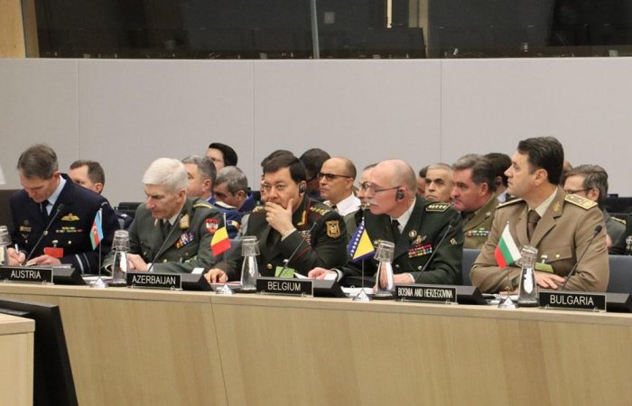 Chief of General Staff of Azerbaijani Armed Forces Azerbaijan takes part in meeting at NATO Headquarters