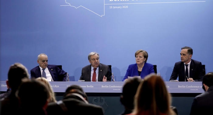 Países en la conferencia de Berlín acuerdan plan para resolver conflicto libio