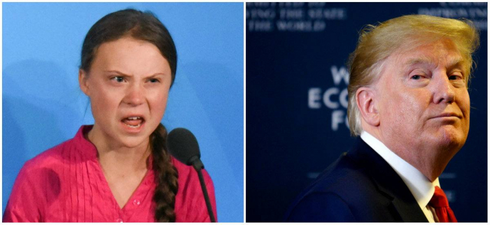 Donald Trump le sugiere a Greta Thunberg que se ocupe de otra cosa, no de EEUU