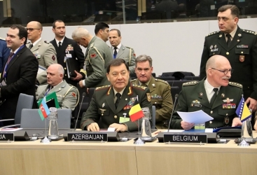   El jefe del Estado Mayor de las Fuerzas Armadas de Azerbaiyán participa en la reunión celebrada en el cuartel general de la OTAN  