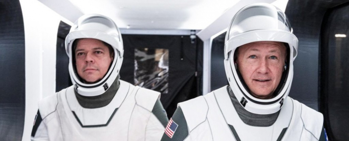 SpaceX is about to launch a historic mission with actual people on board crew dragon