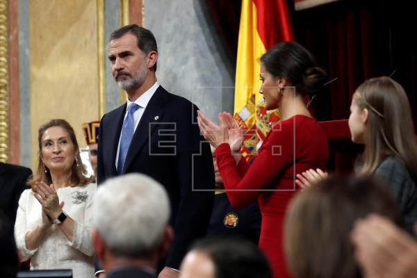 Felipe VI preside en el Congreso la apertura de la legislatura