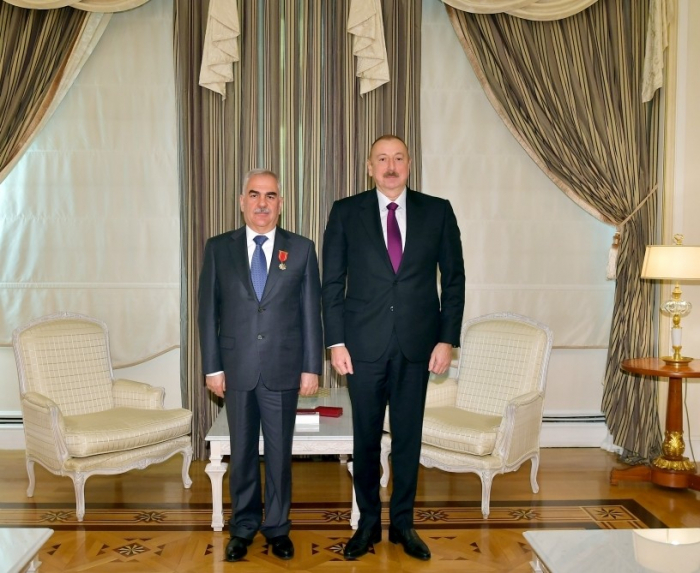  President Ilham Aliyev presents “Sharaf” Order to Vasif Talibov 