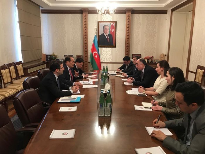 Azerbaijani FM meets Turkic Council Sec-Gen 