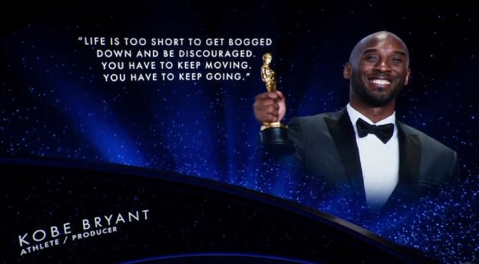Kobe Bryant es recordado en la ceremonia de los Óscar