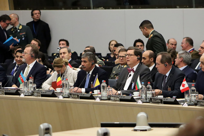  Le ministre azerbaïdjanais de la Défense participe à une réunion au siège de l’OTAN -  PHOTOS  