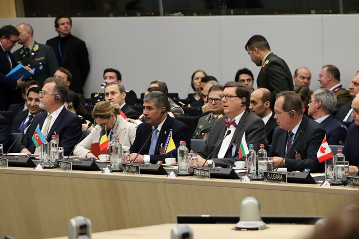  Azerbaijan Defense Minister attended NATO meeting 