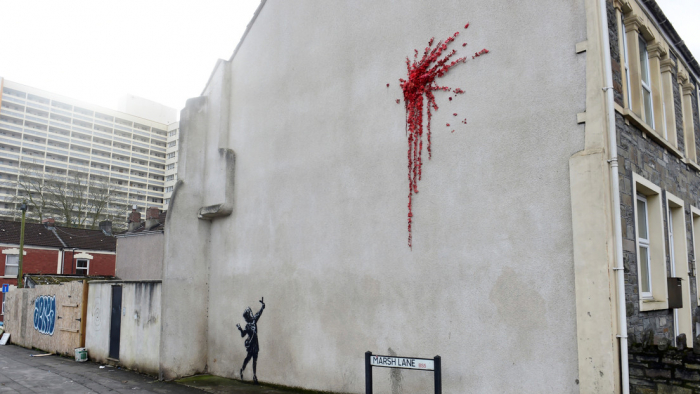 La nueva obra de Banksy solo duró dos días