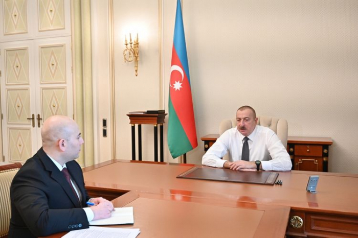  President Ilham Aliyev receives chairman of Board of Baku Transport Agency 