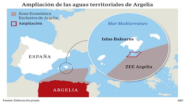 Argelia amplió de forma unilateral sus aguas hasta la isla de Cabrera