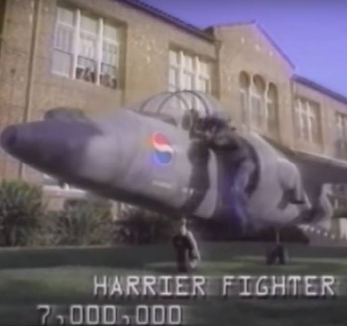 Cuando Pepsi ofreció un avión Harrier por 700.000 dólares