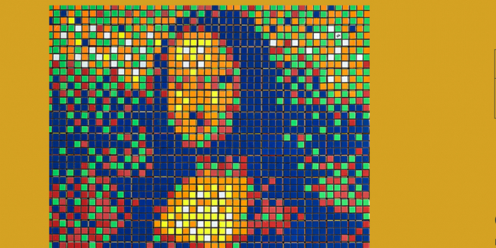     La Joconde 2020,   version Rubik