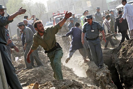 Explosion rocks Afghan capital, no word on casualties
