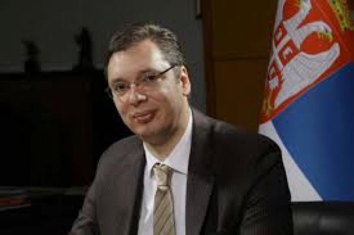   El Presidente de Serbia Aleksandar Vučić ha felicitado al Presidente Ilham Aliyev  
