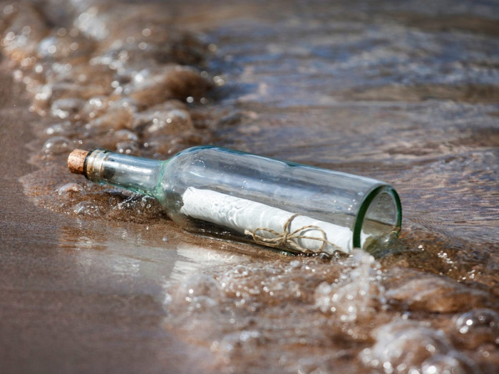 Message in a bottle thrown into Rhine 8 years ago found in New Zealand
